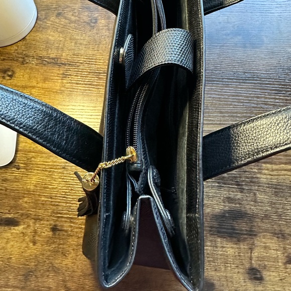 Black leather Eileen Kramer Rectangular Bag - Picture 4 of 8